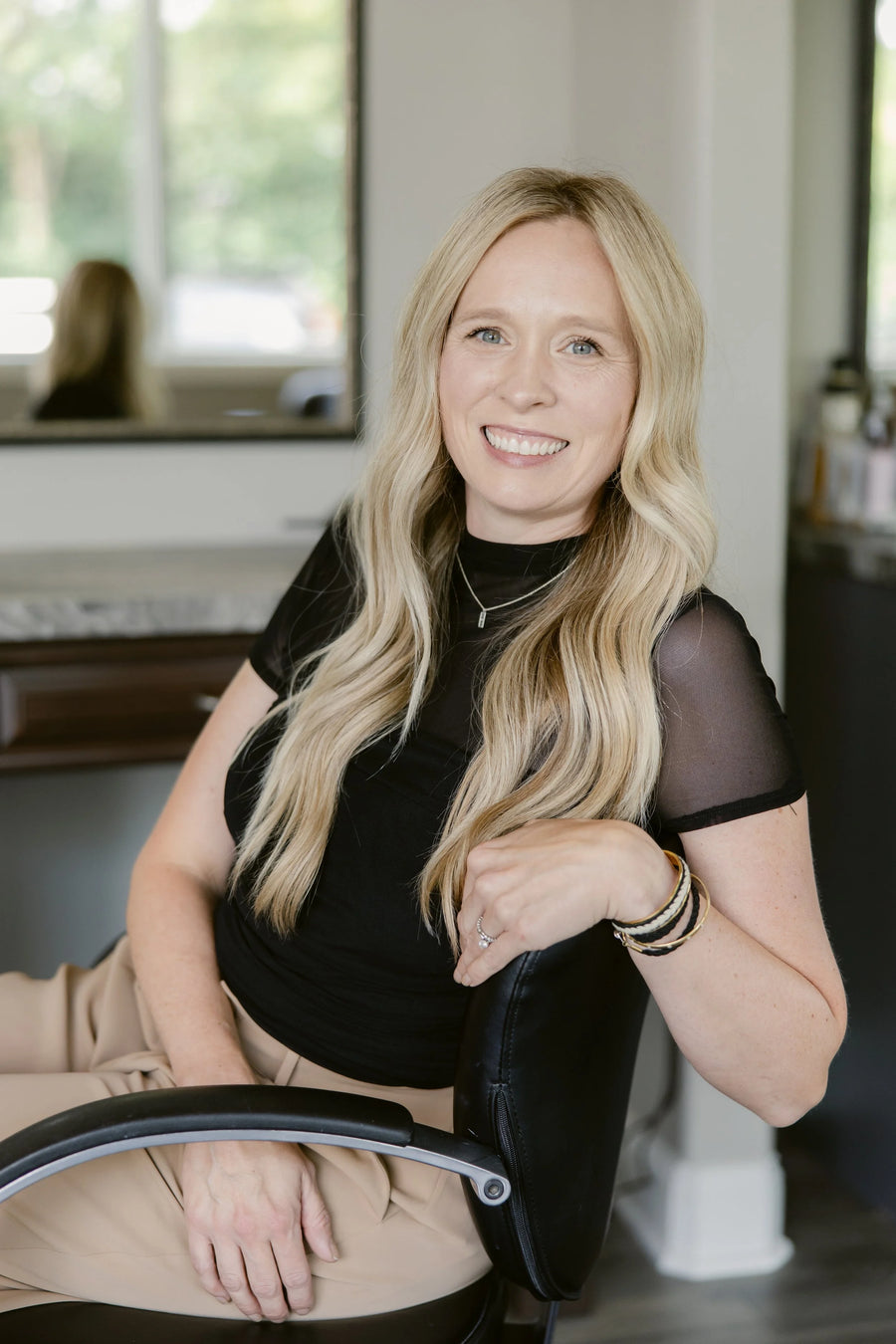 Brittany, level 5 senior stylist at Kim Harper Salon in Mason, Ohio